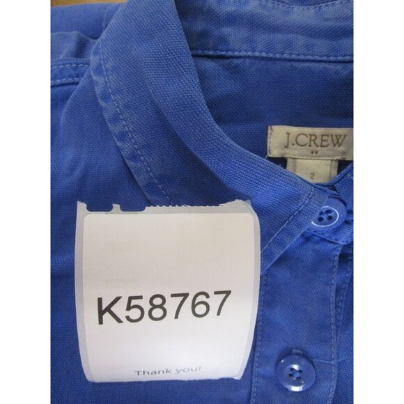 J Crew Dress 2 Button Up Shirt Utility Flap Pockets Work Canvas Field - Picture 10 of 10